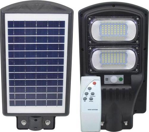 PM-23011 Solar Ledli Kumandalı 100 Watt Sokak Lambası Ayaklı Sensörlü Güneş Enerjili Kumandalı Lamba