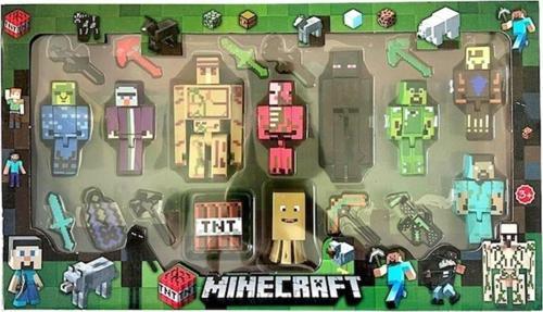 Minecraft Karakter Figür Oayuncak Seti 9Lu Karakter