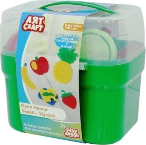 Oyun Hamur Sepeti Yiyecekler Şekilli Eğitici Set