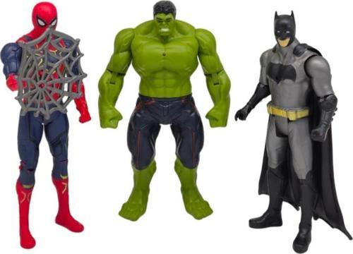 Avengers 3'Lü Kahraman Seti 20 Cm - Işıklı Süper Kahramanlar 3 Parça Set