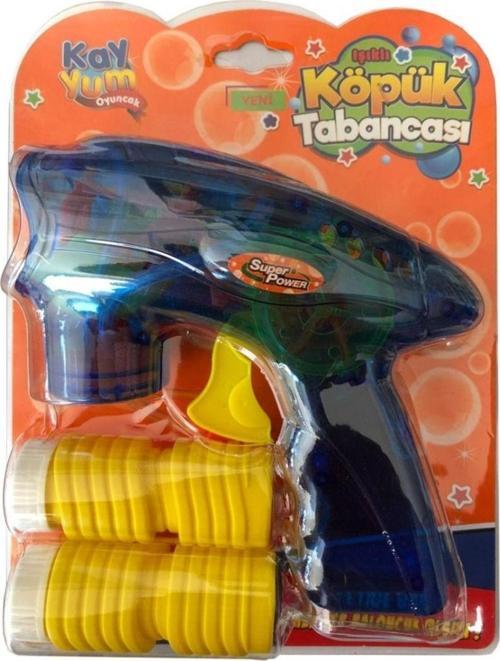 Köpük Tabancası - Baloncuk Tabancası - Bubble Gun - Işıklı Köpük Makinesi