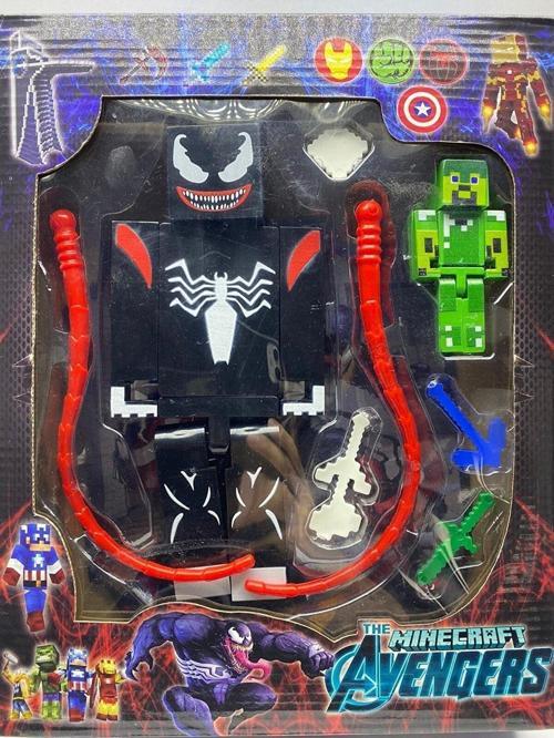 Minecraft Venom Ve Hulk Yeni Oyuncak Minecraft Set 2'Li Hulk Ve Venom