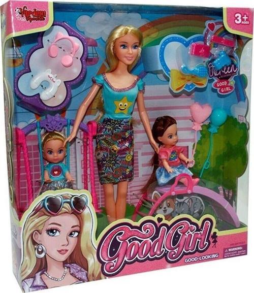Parkta 2 Çocuklu Anne Bebek Oyun Seti