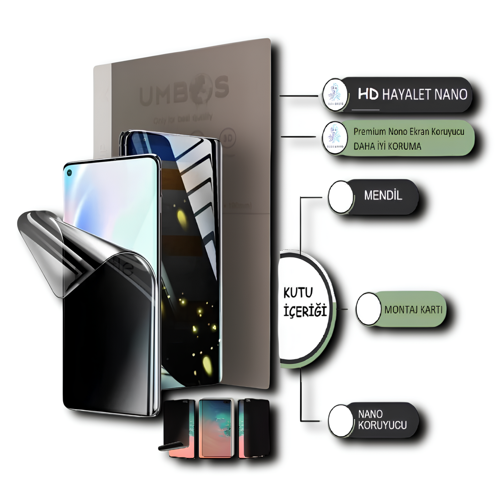 Tecno SPARK 8C NANO Ekran Koruyucu ULTRA İnce Esnek - Hd Şeffaf Hayalet - Umbos
