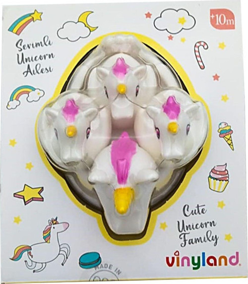 Sevimli Unicorn Ailesi Banyo Oyuncakları - Vinil Oyuncak