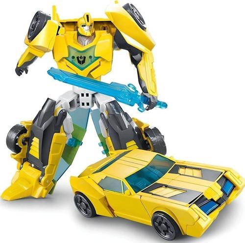 Transformers Bumblebee Oyuncak Dönüşebilen Savaşçı Robot Oyuncak Metal Gövde