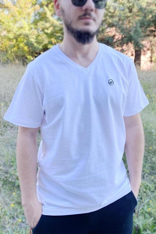 MoonSports Moon Erkek Basic V Yaka Tshirt T-shirt