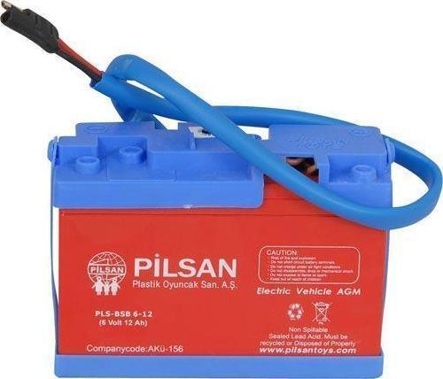 6 VOLT 12 AMPER AKÜLÜ ARABA AKÜSÜ 6 V.12 Ah.Akü UZUN KABLO