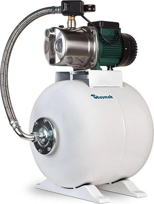 Jetinox 82-50LT Paslanmaz Gövde Yatay Tanklı Hidrofor, 3 Kat 4 Daire