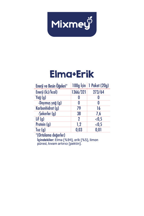 Erik Meyve Barı 18 Adet | Sağlıklı Atıştırmalıklar – Vegan, Glutensiz, Koruyucusuz (20GR X 18 ADET)