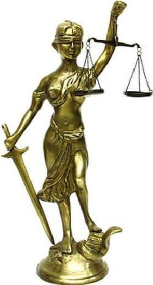 Adalet Kadını Terazili Biblo Dekoratif Hediyelik