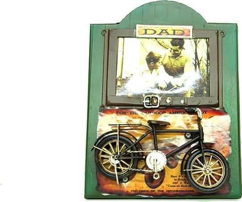 Dekoratif Metal Çerçeve Bisiklet Dekorlu Ev Ofis Hediyelik