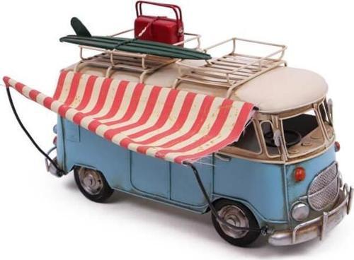 Dekoratif Metal Minibüs Tenteli Vintage Vosvos Hediyelik