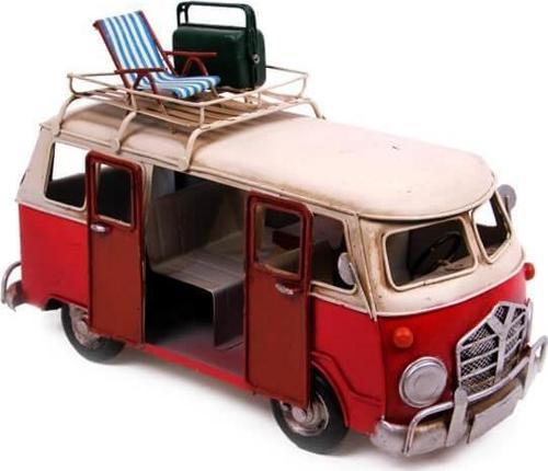 Dekoratif Metal Minibüs Vintage Vosvos Hediyelik
