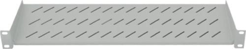 19'' Kabinet Rafı Önden Bağlamalı 2U D=400mm Gri Ral7035 2 Yıl Garantili