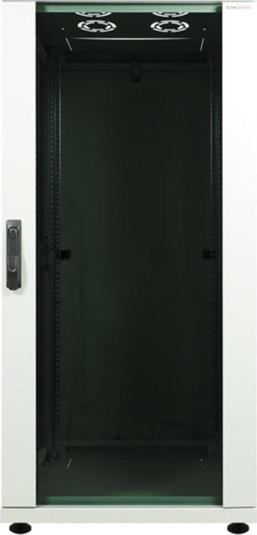 26u 600x600mm 19'' Dikili Tip Network Rack Kabinet Gri 2 Yıl Üretici Garantili