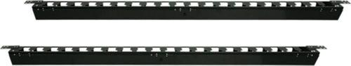 42u 800mm Kabinler Için Dikey Kablo Düzenleyici Siyah 2 Yıl Üretici Garantili