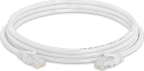 Bakır Patch Kablo Cat6a Utp 3mt Lszh White Patch Cord Korumasız 2 Yıl Garantili 2 Adet