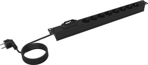 Alman Tipi Schuko Soketli 1u 8'li Pdu 16a Devre Kesicili 2 Yıl Üretici Garantili