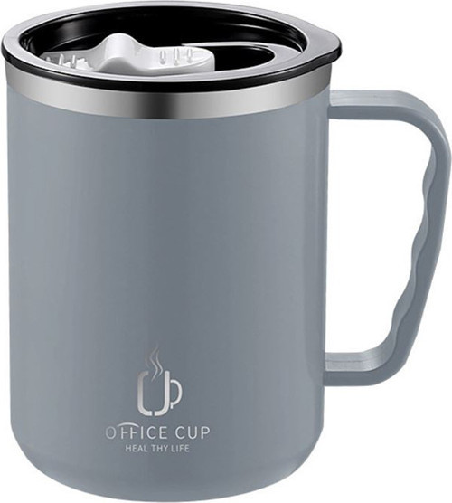 304 L Çelik Gri 500 ml Kahve El Termos Kupa Mug cin557gr