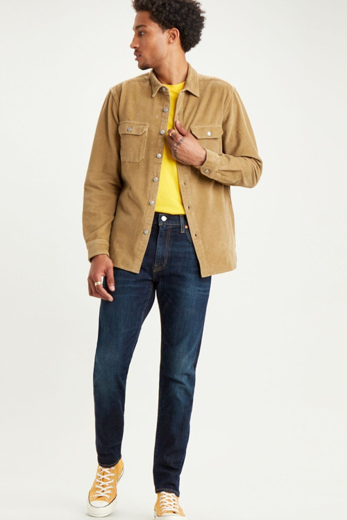 LSE 512 Normal Bel Slim Fit Dar Paça Pamuklu Jeans Erkek Kot Pantolon A2087-0000 LACİVERT