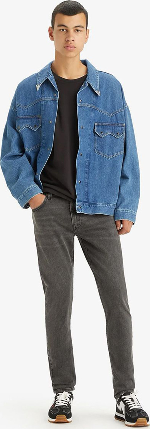 LSE 512 Streç Pamuklu Slim Tapered Fit Jeans Erkek Kot Pantolon A2087-0034 GRİ
