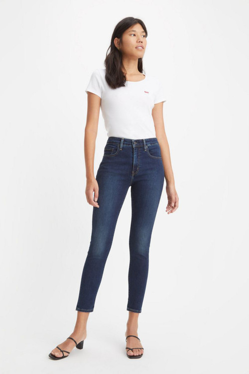 Yüksek Bel Skinny Fit Dar Paça 721 Jeans Bayan Kot Pantolon 18882-0593 LACİVERT