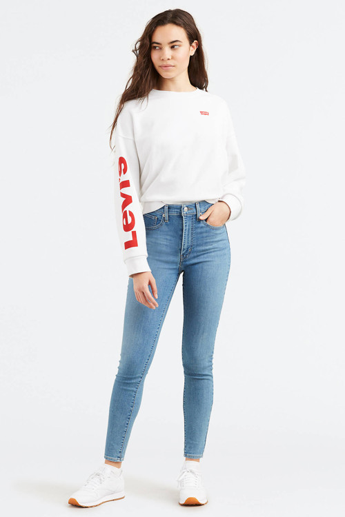Mile Pamuklu Yüksek Bel Süper Skinny Jeans Bayan Kot Pantolon 22791-0060 AÇIK MAVİ
