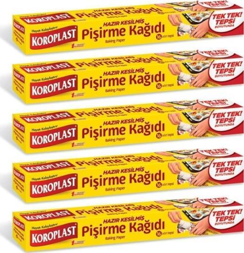 Hazır Kesilmiş Pişirme Kağıdı 16 Adet 42 x 37 CM x 5 Paket