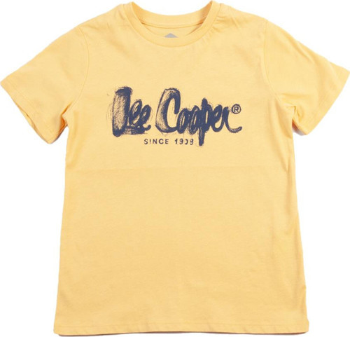 Drawinglogo Erkek Çocuk %100 Pamuk O Yaka T-Shirt Sarı