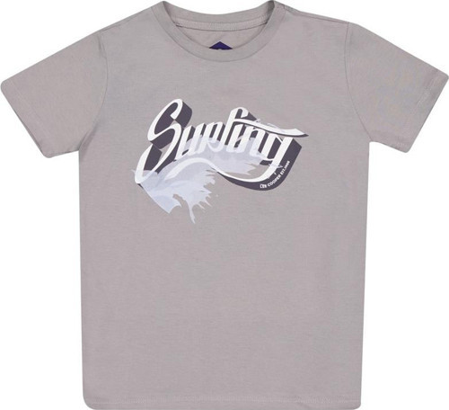 Surfing Erkek Çocuk %100 Pamuk O Yaka T-Shirt Gri