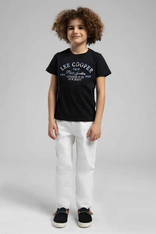 Cardiff Erkek Çocuk %100 Pamuk T-Shirt Lacivert