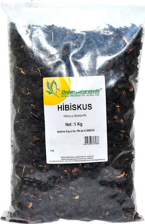 Afrika Bamya Çiçeği Hibiskus Mekke Gülü Doğal 1000 Gr Paket