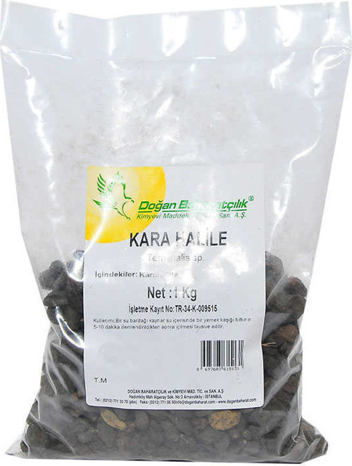 Doğal Kara Halile 1000 Gr Paket