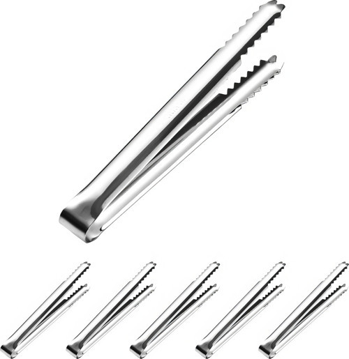 6 Adet 304 Çelik 14,8 cm. Buz Ve Şeker Maşası mt130-6