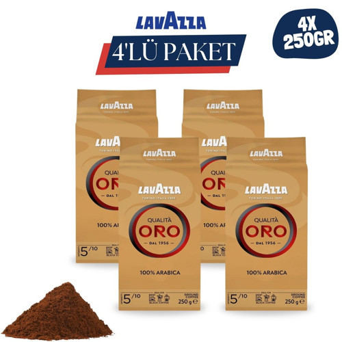 Qualita Oro %100 Arabica Öğütülmüş Filtre Kahve 250 Gr | 4'Lü Paket