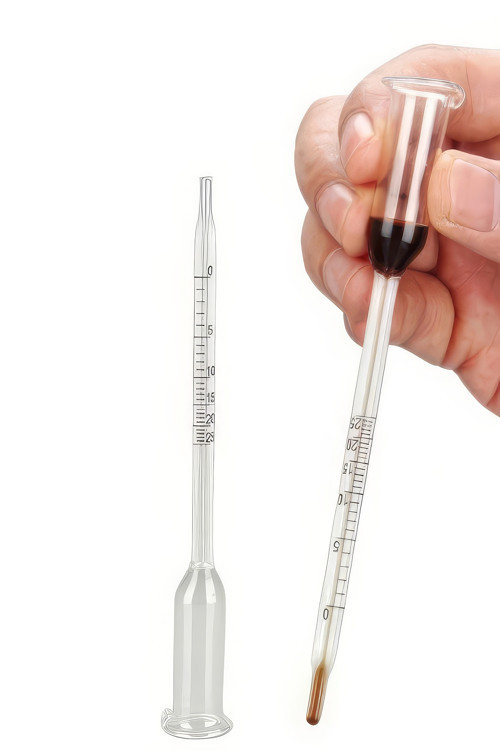 Vinometre 0-25 derece arası Şarap Alkol seviyesi Ölçer Cam thr255