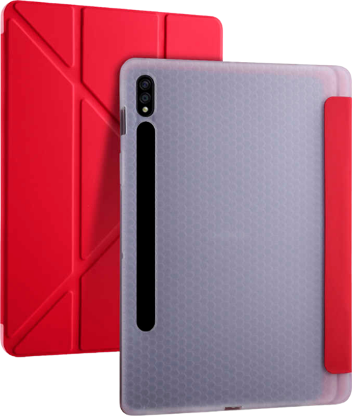 Galaxy Tab S9 Fe Plus 12,4 inç Uyumlu Fuchsia Kalem Bölmeli Stand Özellikli Akıllı Tablet Kılıfı