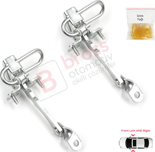 2X Front Door Hinge Stop Check Strap Limiter 50512115 for Alfa Romeo 147 GT