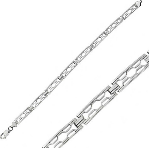 DMR Elegance DMR Elegance Gümüş Oksitli Erkek Bileklik