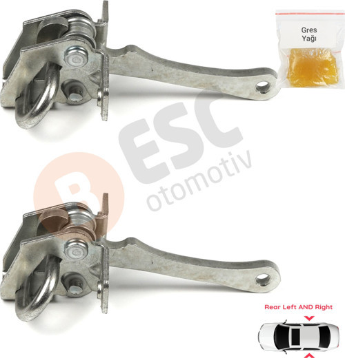 EDP705-1 2 Pieces Rear Door Hinge Stop Check Strap Limiter 465638541 for Fiat Brava Marea Bravo