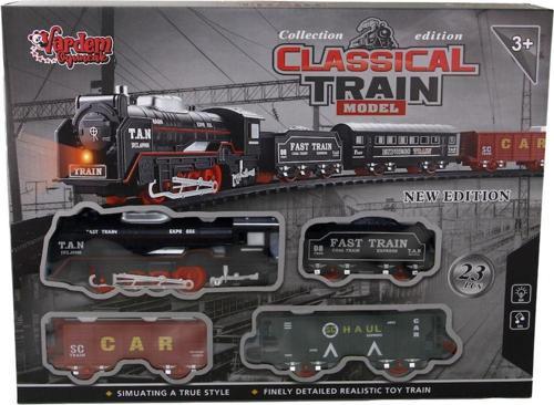 Kutulu 23 Parça Işıklı Ve Sesli Classic Model Tren Set
