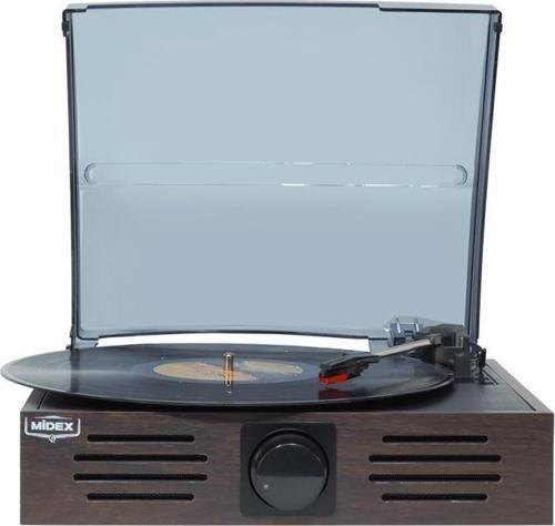 MTX-106BN Nostaljik Retro Pikap Plak Çalar (Bluetooth Aux Hoparlörlü 3 Devir) İğne Dahil