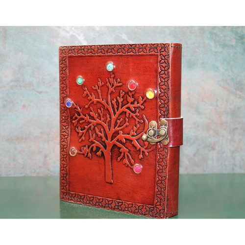 Taşlı Deri Defter