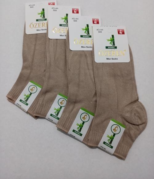 ERKEK BAMBU DİKİŞSİZ YIKAMALI 4'LÜ ÇORAP
