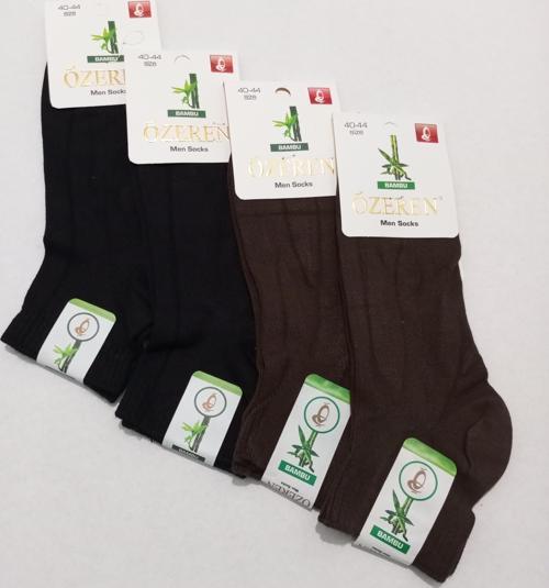 ERKEK BAMBU DİKİŞSİZ YIKAMALI ÇORAP 4'LÜ SİYAH-KAHVERENGİ