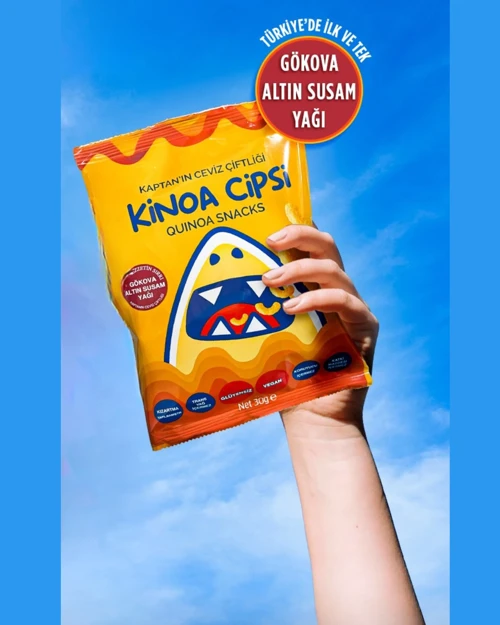 Gökova Altın Susam Yağlı Kinoa Cipsi 30 g