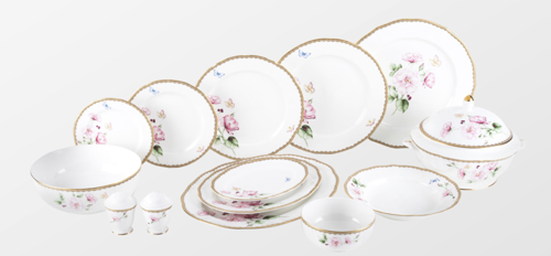 Antique Rose 72 Parça Yemek Takımı