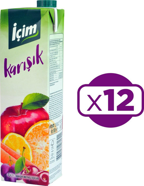 Karışık Meyveli İçecek 1 lt x 12 Adet