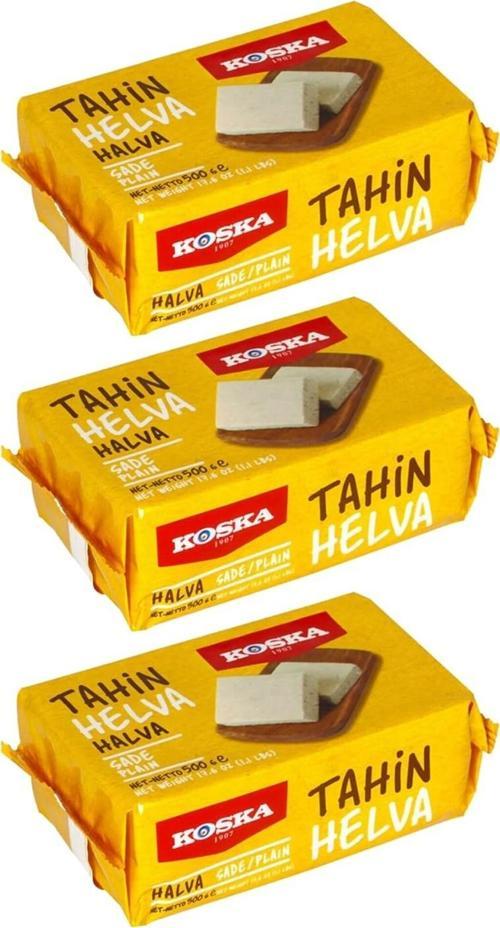 Tahin Helvası 500 gr Sade 3 lü